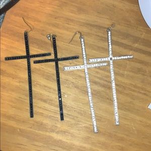 Cross earrings